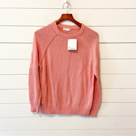 NWTs 89th & Madison | Pink English Garden Melange Sweater Size PXL - Picture 1 of 8